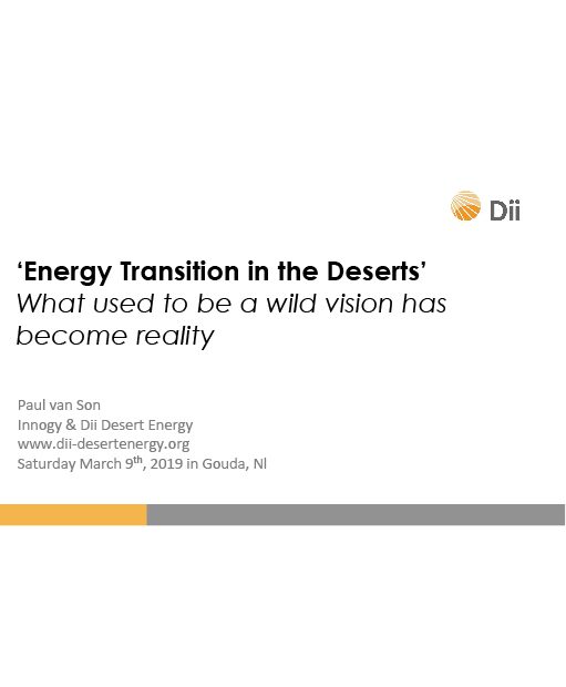 Energy Transition in the Deserts